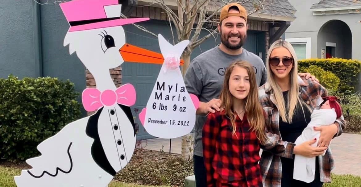 Baby Stork Yard Sign – Lutz, FL